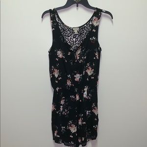 CAPE JUBY Black Floral Romper